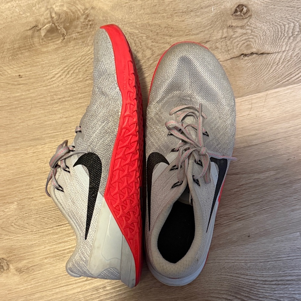 Nike Gray and Red Training Sneakers